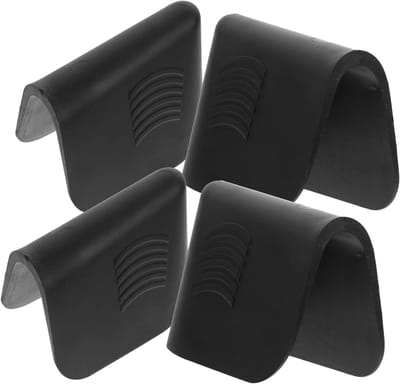 Kit afwerkingsgereedschap - Voegenspatel set - Voegen afwerken - Comfortabele antislip grip - 4-delige set - Zwart
