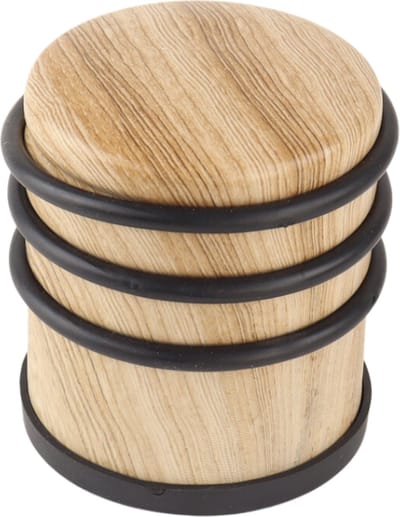 NORDIX Premium Deurstopper - Deurstoppers voor Binnen - Deurstop - Deurbuffer - 7.1x8cm - Houtlook - MADERA
