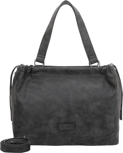 Fritzi aus Preußen Schoudertas Poppi01 Vintage Shopper Black Idol Zwart