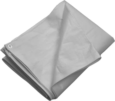 Robuust Afdekzeil 3x3 meter HDPE Grijs voor Tuin en Camping