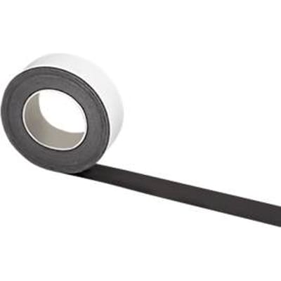 Magneetband - zelfklevend - 35 mm x 10 m - zwart - ons merk Schäfer Shop Select