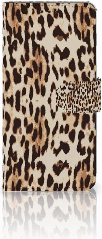 Samsung Galaxy S10 Plus Telefoonhoesje met Pasjes Leopard