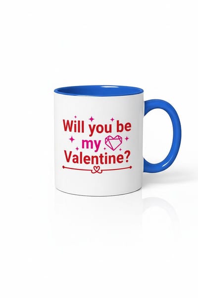 Valentijn Mok 'Will you be my Valentine?' - Romantisch Cadeau voor Valentijnsdag