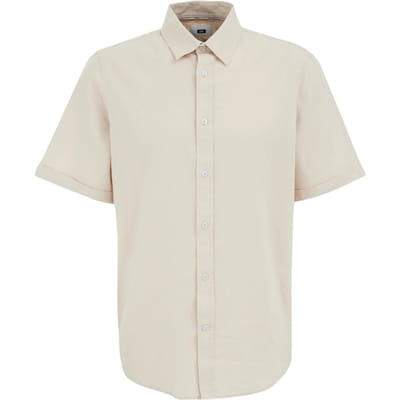 We Fashion Shirt Light Brown Maat: XL | Overhemden Outlet | Heren | Beige
