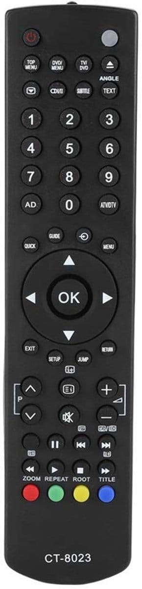 Dailygoody - Vervangende TV Afstandsbediening - Universele HD Smart TV Afstandsbediening - Ergonomisch ontwerp - Zwart - Compatibel met Toshiba - Idea