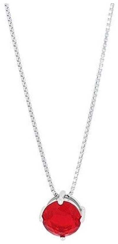 AKZENT Akzent damesketting met hanger "Celeste" van 925 Sterlingzilver, gerhodineerd, duurzaam