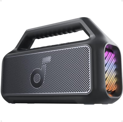 Draagbare speaker - Bluetooth geluidsbox - Muziek streamen - 80W subwoofer - 296 cm - Zwart