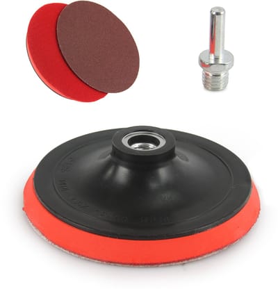 Rubber steunschijf voor schuurmachine met klittenbandsteunplaat - 125mm (M14)