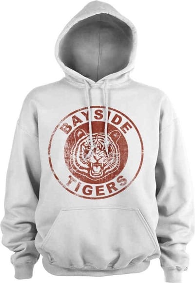 Saved By The Bell Hoodie/trui -S- Bayside Tigers Washed Logo Wit