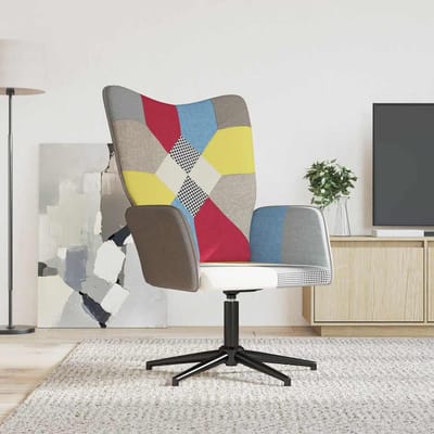vidaXL - Relaxstoel - patchwork - stof