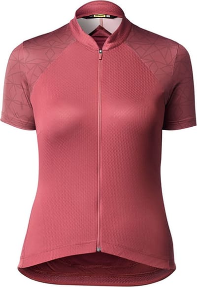Mavic Sequence Korte Mouw Wielertrui Rood S Vrouw