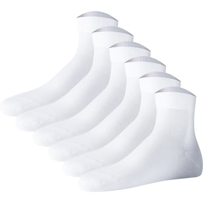 JOOP! Sokken Unisex premium essential organic cotton Quarter 6p Set van 6