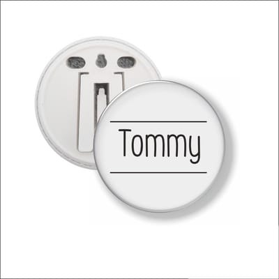 Button Met Clip 58 MM - Tommy