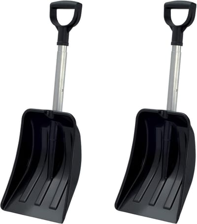 Compacte Sneeuwschep - Uittrekbare Schep - Auto Vrij Maken - Telescopische Steel - 97 cm - Zwart