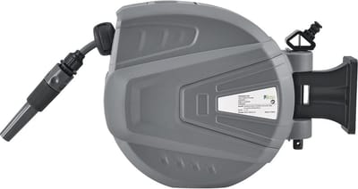 Tuinslanghaspel 30 m met Draaibare Wandhouder en Automatische Invoer - Multifunctionele Sproeier
