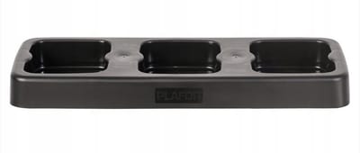 Plafor Standaard voor 3 Afvalbakken Fit Bin 75L - Zwart Plastic