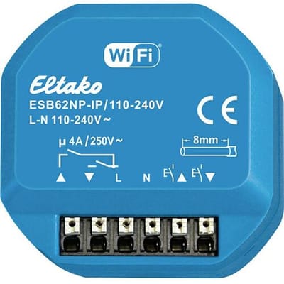Eltako ESB62NP-IP/110-240V Jaloezie- en rolluikactor Draadloos Schaduwelement Inbouw (in muur)