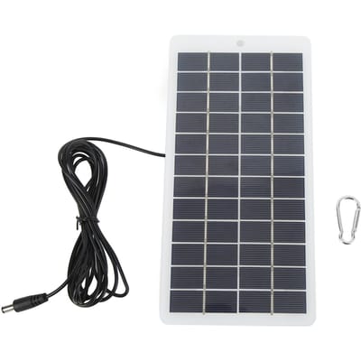 Panneau Solaire Portable Haute Efficacité Résistant aux Intempéries Chargeur Solaire Cellule avec Interface CC pour gray