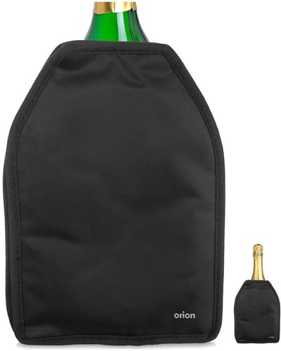 Orion - Koelhoes voor Flessen - 23 cm - Zwart - Gelvulling
