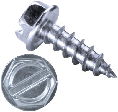 GOEBEL® - 1000 x Zeskantkop plaatschroeven (Ø x L) 4,2 x 13 mm Staal Verzinkt met Zonder Ring DIN7976 / ISO1479 met aangeperste ring met sleuf - Schroeven - 2015142130