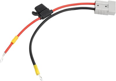 Verlengkabel 50 Amp - Accukabel - Stroom Distributie - Waterdichte Afdichting - 30cm 10AWG - Rood