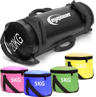 Powerbag 20 kg - 20x60 Verstelbare Gewichtszak - Zware Trainingszak - Zandzak voor Krachttraining