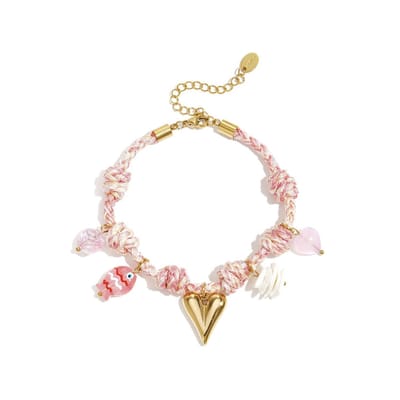 Summer Blush Armband | RVS (verkleurt niet) | Goudkleurig | Armbanden | Beste cadeau voor haar