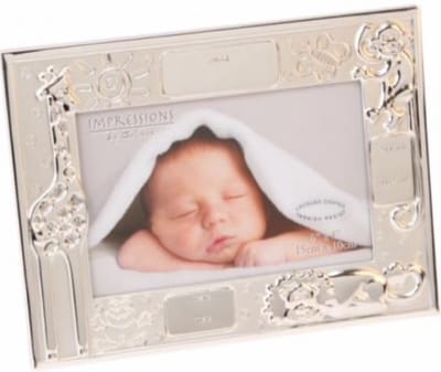 Baby fotolijst zilver geboortekaartje van Celebrations