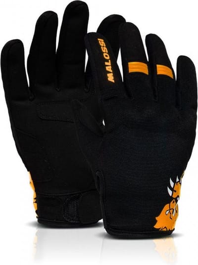 Gant moto route été Malossi M-Gloves Orange pour homme / femme Taille XS Neuf