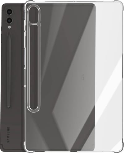 Avizar Hoes Geschikt voor Samsung Galaxy Tab S9 Plus Anti-schok bumper, Transparant