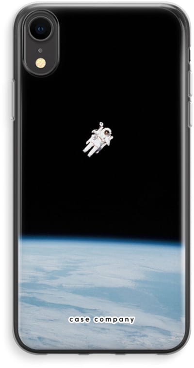 Case Company® - Hoesje geschikt voor iPhone XR hoesje - Alone in Space - Soft Cover Telefoonhoesje - Bescherming aan alle Kanten en Schermrand