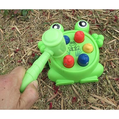 Kikker die op de grond slaat Muis Kinderen Tikspeelgoed Puzzel Vroege Educatie Machine Groot Formaat