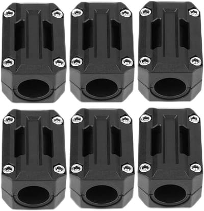 Allecto - Bumperblokken - Bescherming voor motor - Hoogwaardige nylon - Zwart - Universeel voor motorbumpers - Geschikt voor sport- en touringmotoren