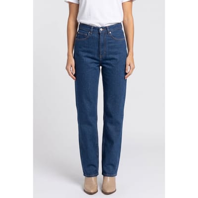 ARKET Poplar Denim Blue Size: W25 | Straight Pants Outlet | Dames | Blauw