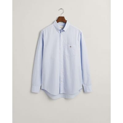 Gant Casual Overhemd Poplin Lichtblauw - Maat L - Heren - Overhemden Casual