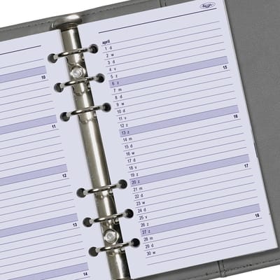 Kalpa 6217-27 170 x 95 mm Personal Agendabinder Vulling Week NL EN 2027