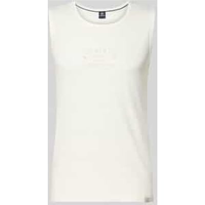Tanktop met statementprint en ronde hals