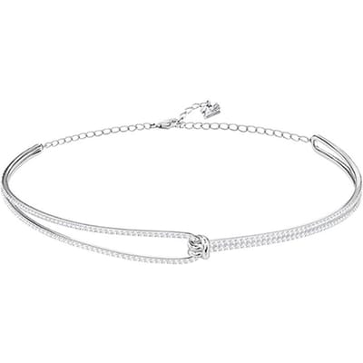 Swarovski Lifelong Choker Rhodium Plated Ketting Damesketting Platina 5390822 Box (Random Color) white