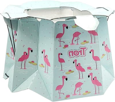Wegwerp Potje - Toilet Trainer - Zindelijkheidstraining Kind - Super Absorberende Voering - Tot 30 kg - Wit Flamingo