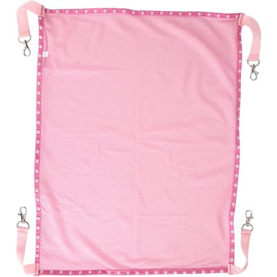 Winter Zomer Twee Zijden Multifunctioneel Draagbaar Ademend Mesh Huisdier Hangmat Hangbed voor Katten L(for 6.5-9kg) roze