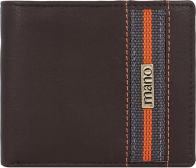 mano Don Leonardo Portemonnee RFID Leer 11 cm - Jongens - Horizontaal - dunkelbraun
