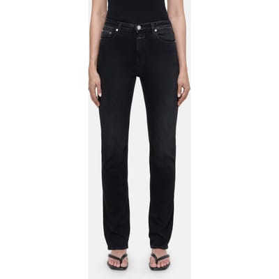 Closed Jaylen Dark Grey Size: W25L30 | Straight Pants Outlet | Dames | Zwart