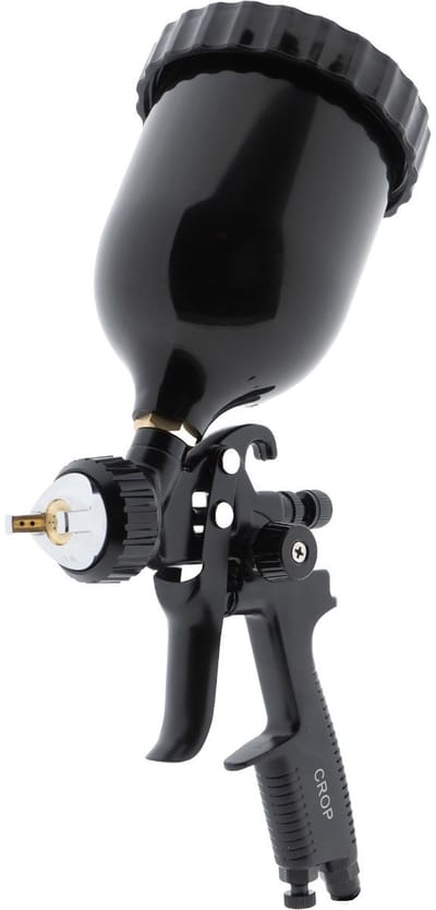 CROP HVLP Verfspuit BLACK + bovenbeker - 1,3mm