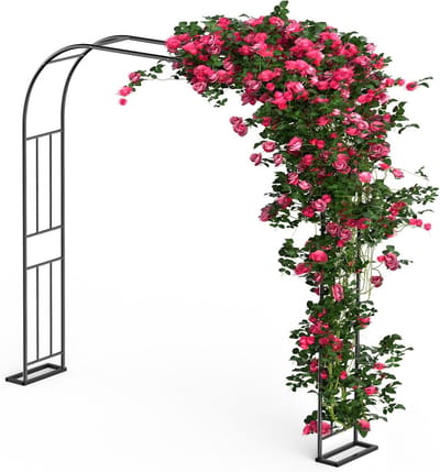 Metalen rozenboog 240 x 240 cm voor rozen en klimplanten