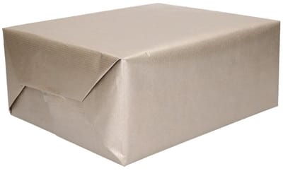 4x stuks rollen Kraft inpakpapier zilver - 200 x 70 cm - cadeaupapier / kadopapier / schoolboeken kaften