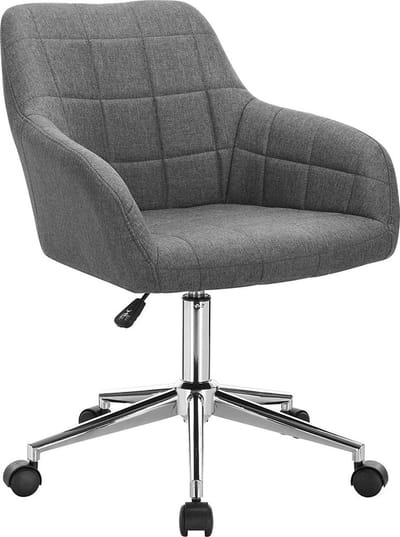 Bolt Edge Werkkruk - Donkergrijs - Stoffen bekleding - Ergonomisch - Met armleuning