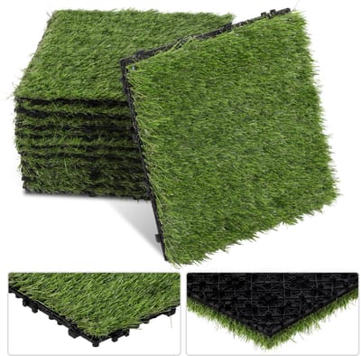 Gras Klik Tegels 30x30 cm 3m² - Terrastegels Balkontegels met Weerbestendigheid