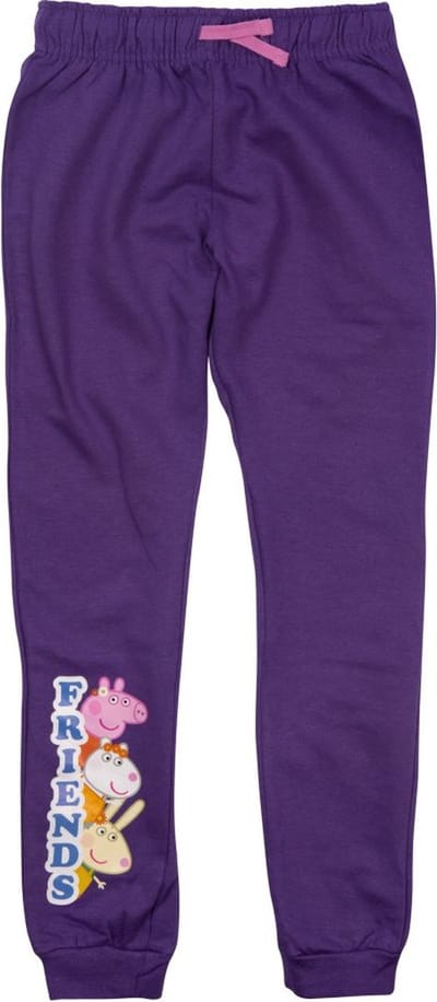 Peppa Pig / Peppa Big Joggingbroek - Vrijetijdsbroek - Paars - Katoen - Maat 86/92