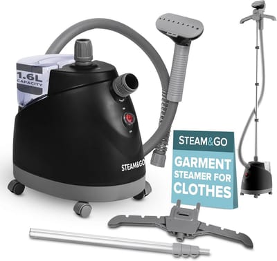 Handheld Kledingstomer voor Kleding, Gordijnen en Beddengoed - Opvouwbare Stoomstrijker met Verstelbare Stang