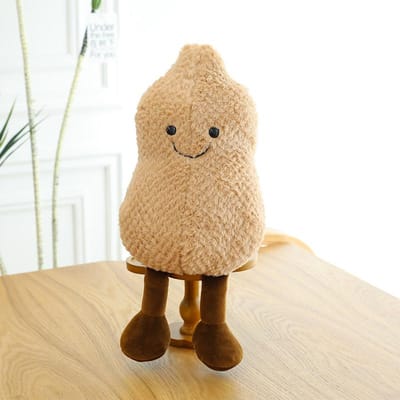 Goede kaki pinda pop pluche speelgoed goede kaki pinda pop schattige pinda kaki pop kaki ruyi sierkussen 35cm【0.14kg】 beige
